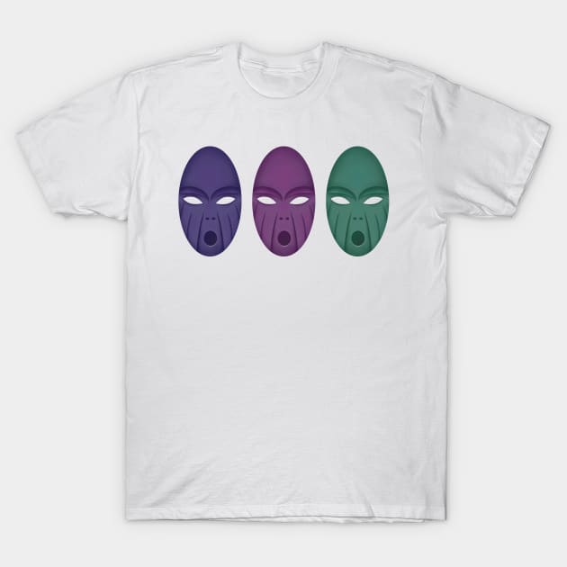 Three masks T-Shirt by stefy